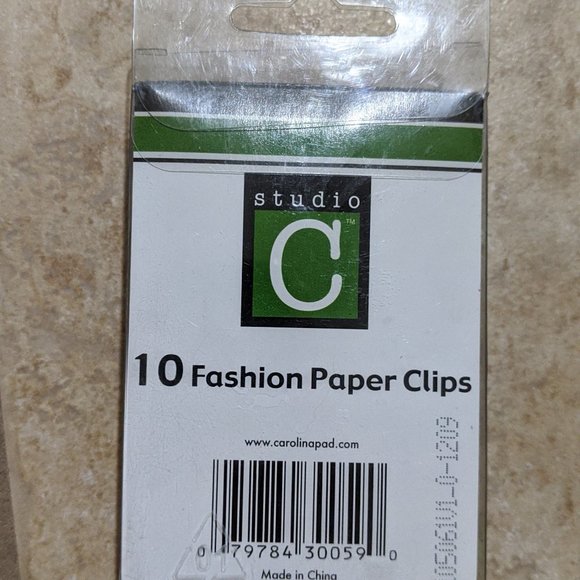 3 for $10 ⭐ Studio C Set of 10 Fashion Paperclips - Picture 2 of 3